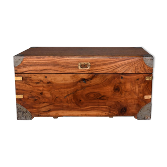 Navy in time camphor trunk late XIXth