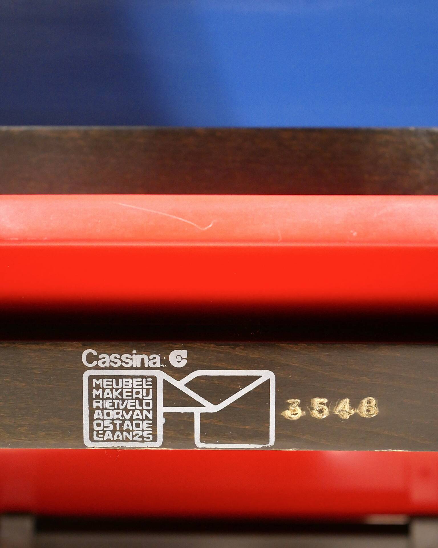 Armchair Red & Blue Gerrit Rietveld