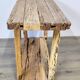 Petite console en bois brut ancien