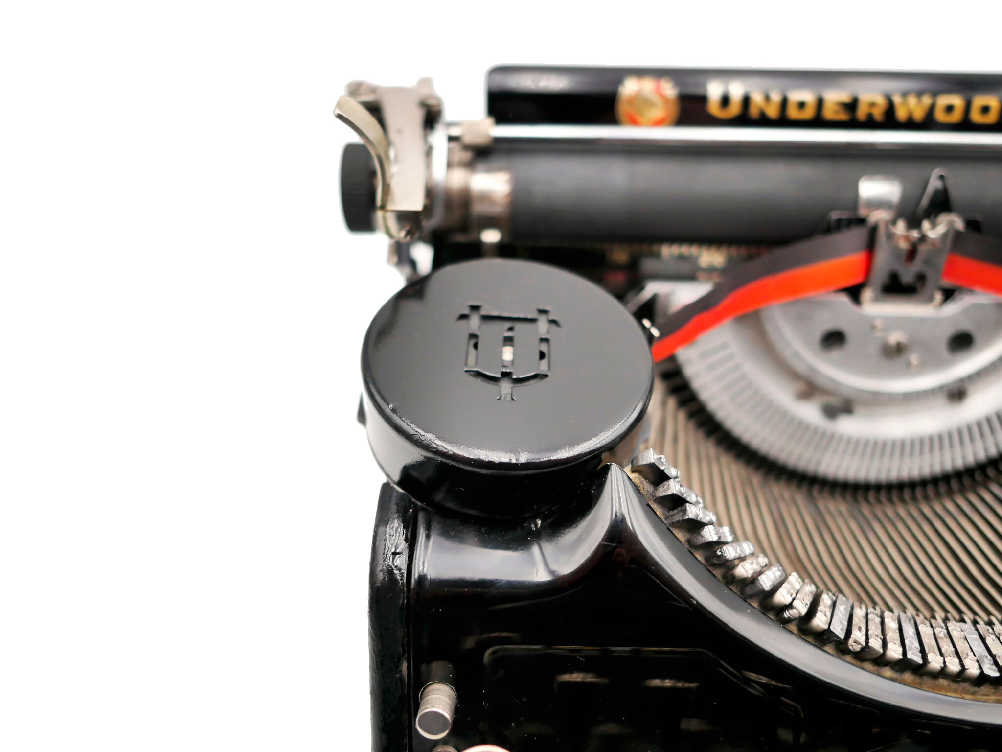Underwood Portable 4 Bank Typewriter Revised New Black Ribbon 1930