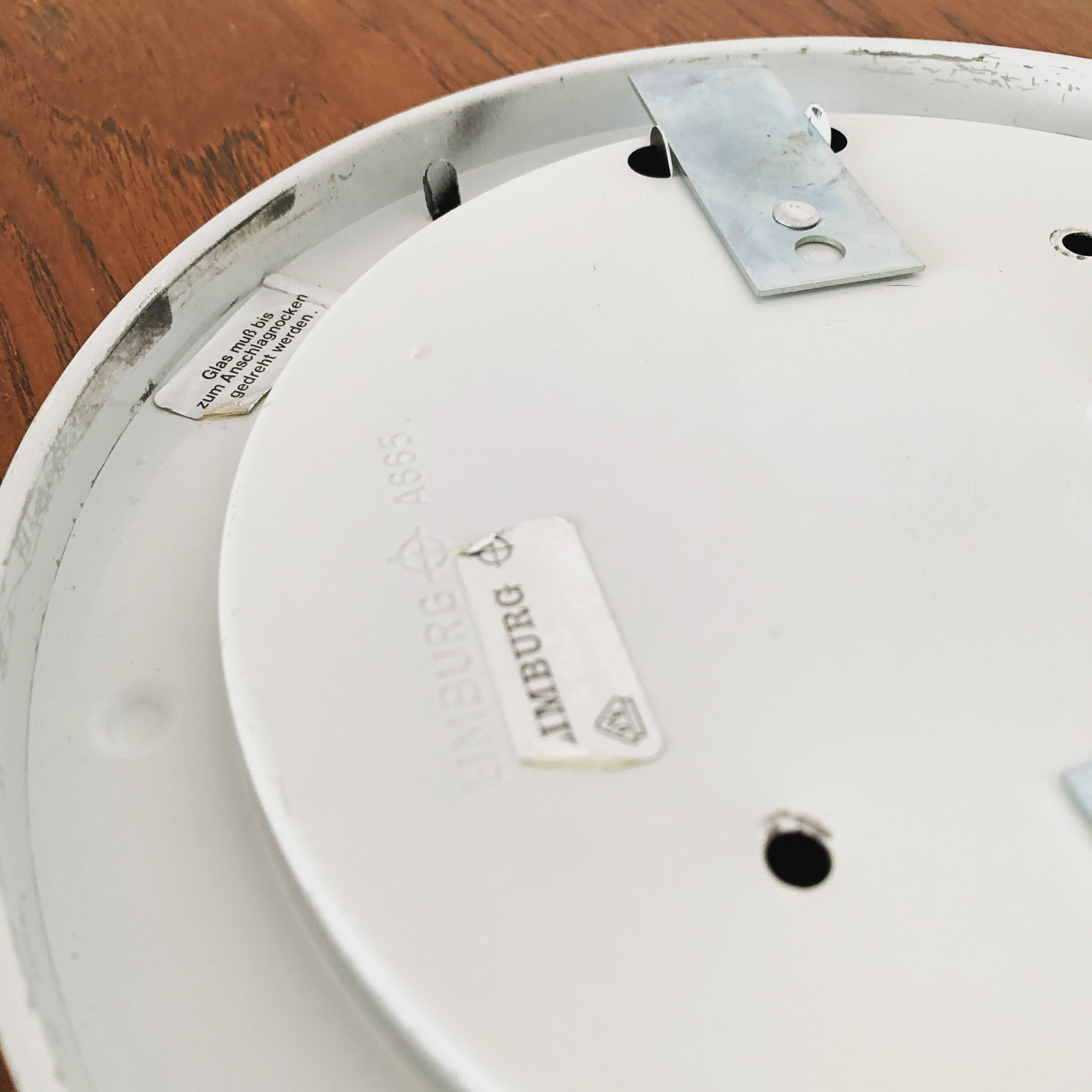 Iron ring design wall lamp from Limburg