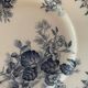 Flat plates and platter terre de fer sarreguemines uc flore model