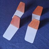 Ensemble de 4 serre-livres en teck du milieu du siècle, Kai Kristiansen attr., Danemark, années 1960