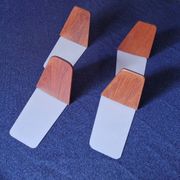 Set of 4 mid century teak bookends, Kai Kristiansen attr., Denmark 1960s