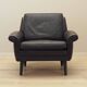 Fauteuil en cuir marron, design danois, années 1960, designer : Aage Christiansen.
