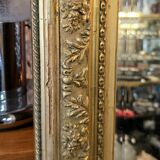 Napoleon III Mirror in Gilded Stucco Wood - 92 Cm