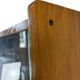 Étagère/vitrine/meuble de collection vintage en bois peu profond