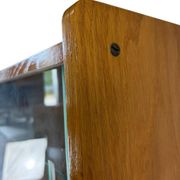 Étagère/vitrine/meuble de collection vintage en bois peu profond