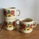 Lot 3 ceramic flower cups