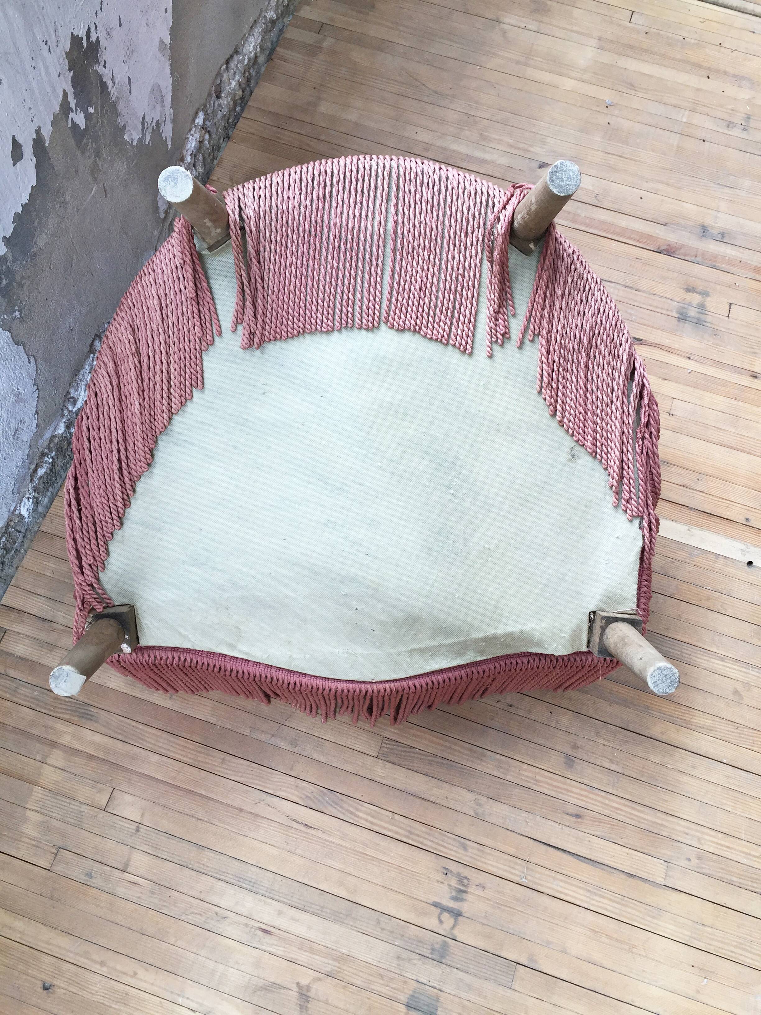 Fauteuil crapaud rose