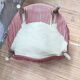 Fauteuil crapaud rose