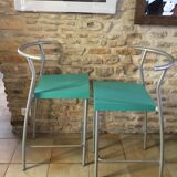 Pair of vintage stools hi glob by Philippe Starck, Kartell
