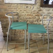 Pair of vintage stools hi glob by Philippe Starck, Kartell