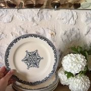Flat plates Jules Vieillard Bordeaux in ironstone