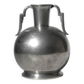 J. L. Hultman Art Deco Pewter Vase, For Svenskt Tenn, 1930s