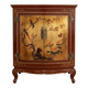 Red and gold lacquered Chinese-style low buffet set