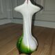 Vintage heart vase – Red blown glass – 1970s