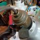 Old-housed greasy lamp