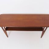 Table basse Vintage en teck danois Wishbone