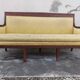 Vintage bench empire mahogany dolphin heads