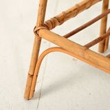 Scandinavian Bamboo Magazine Rack, 1960s