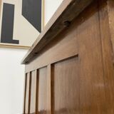 Oak and veneer counter or desk