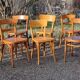 10 chaises bistrot, années 50-60