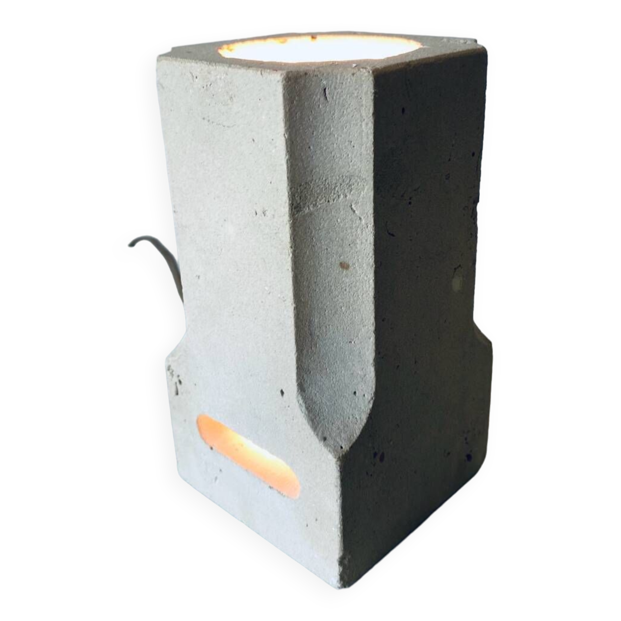 Stone column night light lamp