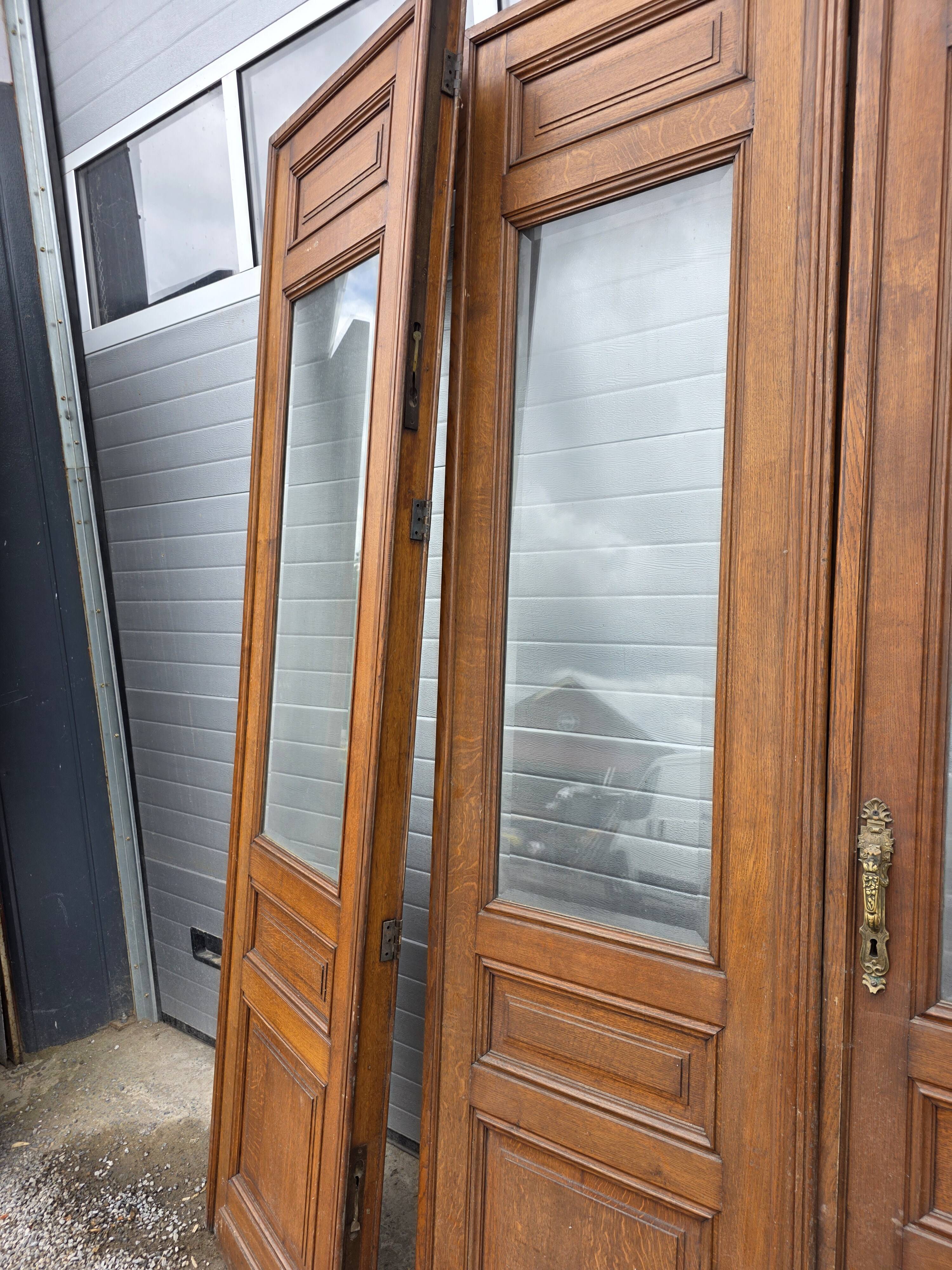 4 solid oak partition doors (high quality)