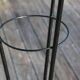 Black metal tripod floor lamp 1950