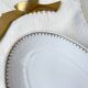 2 Bavarian white and gold porcelain dishes, "Annabell" model