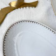 2 raviers porcelaine blanche dorée bavaria modèle "annabell"