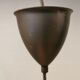 French hanging lamp in milky white glass, model Gin Fizz, produced by SCE.