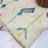 Handmade wool Berber rug 299 x 187cm