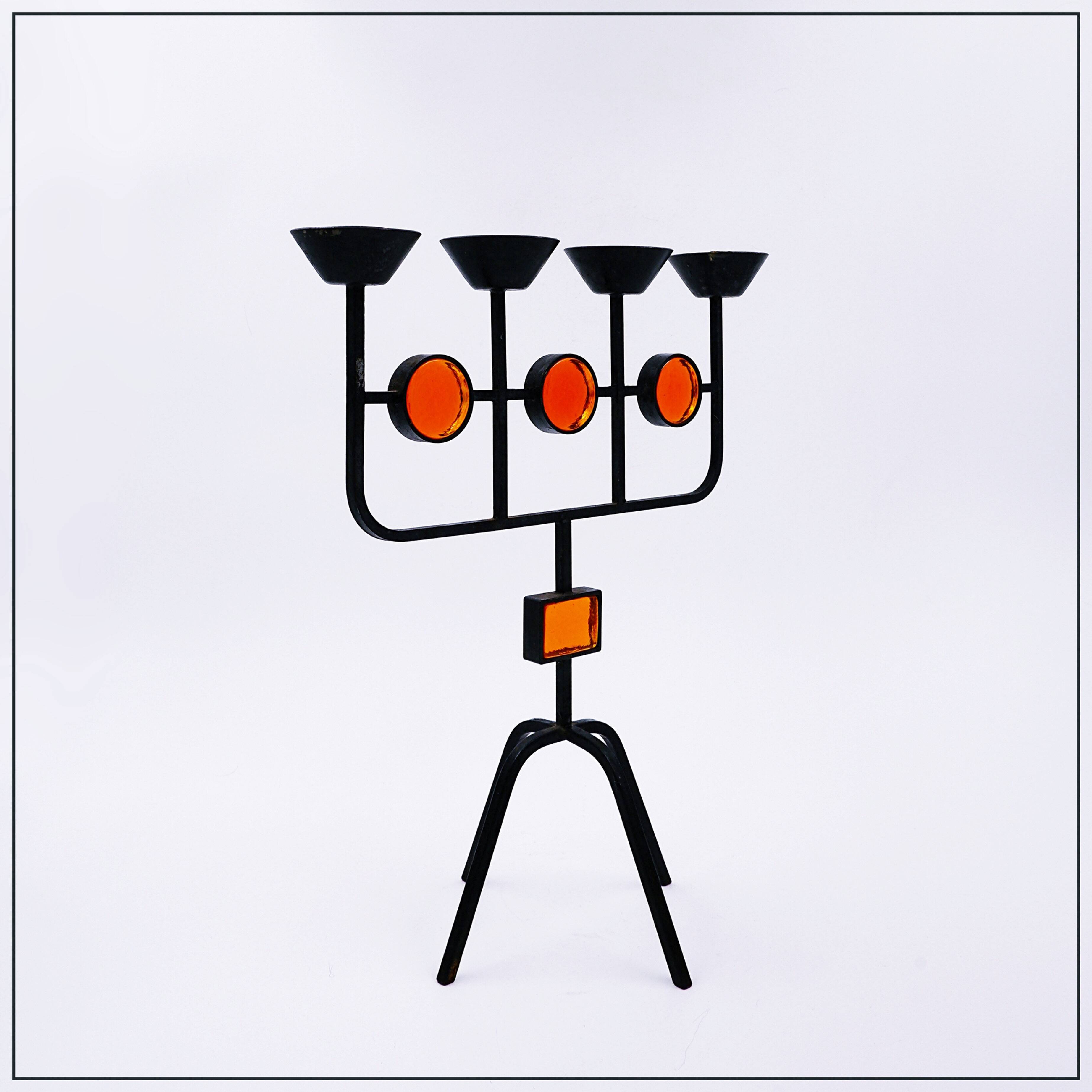 Swedish candlestick by Erik Hoglund and Hubbard Ander, 1960s
