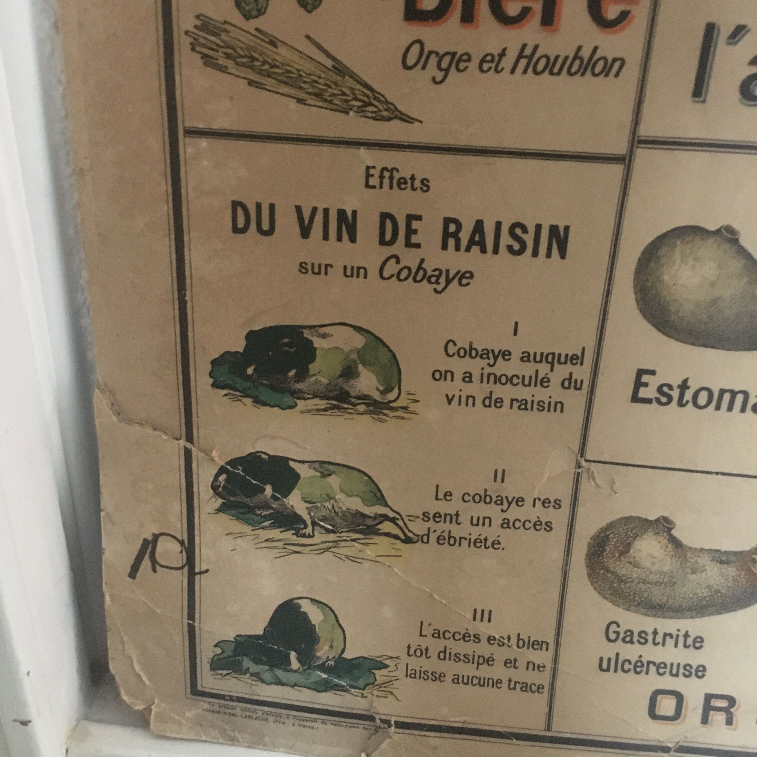 Educational panel "Alcohol is the enemy" 1910