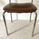 Chaise vintage en chrome et skaï