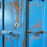 Indian cabinet or large enclosed storage cabinet in ethnic and colorful style