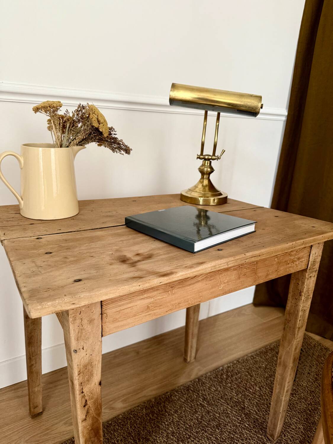 Renovated wooden side table or small desk