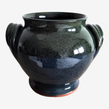 Glazed terracotta vase