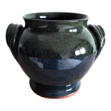 Glazed terracotta vase