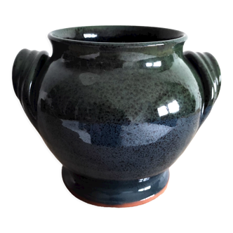 Glazed terracotta vase