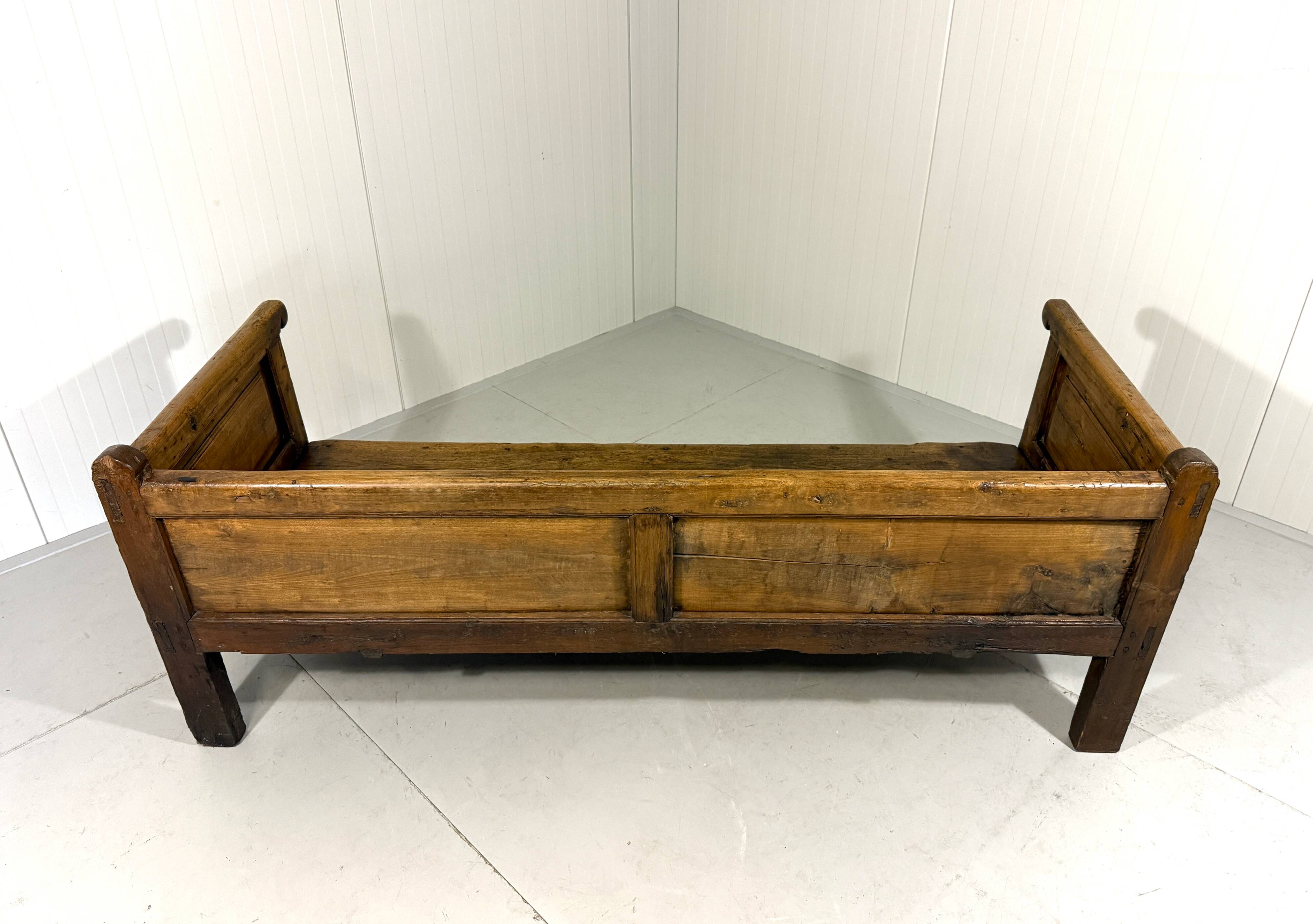 Rustic Spanish sofa bed from the 1880s.