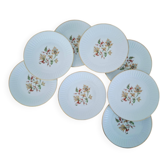 Fernand Deshoulières Chauvigny Porcelain Dinner Plates
