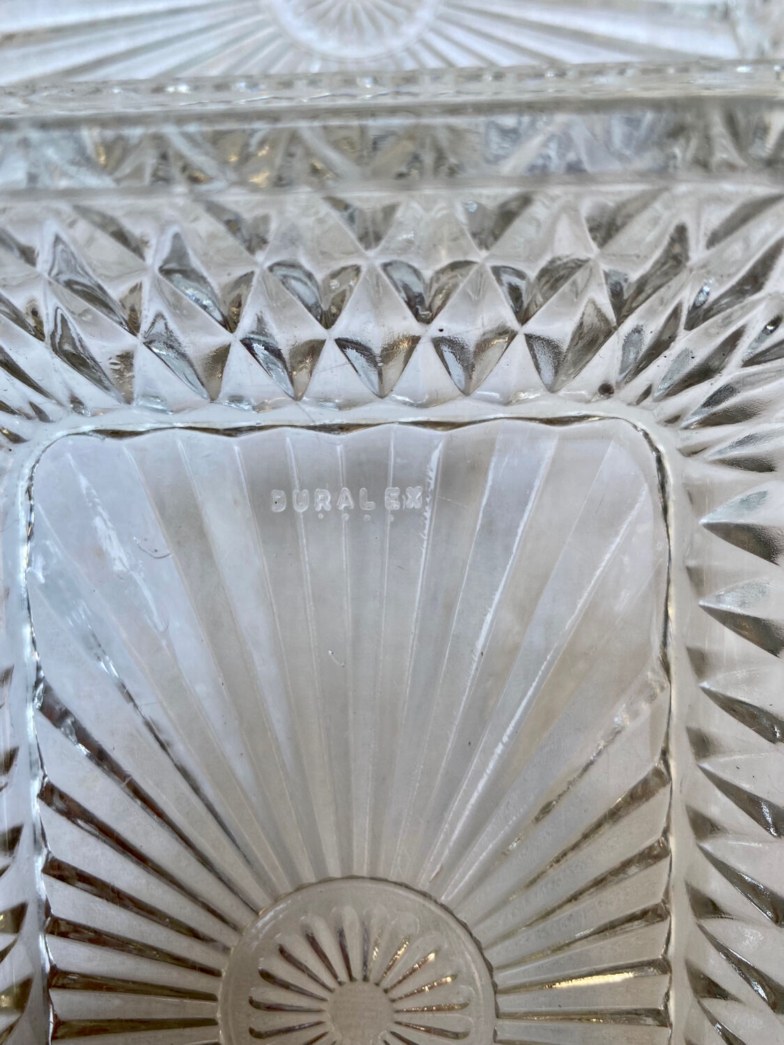 Beurrier en verre Duralex