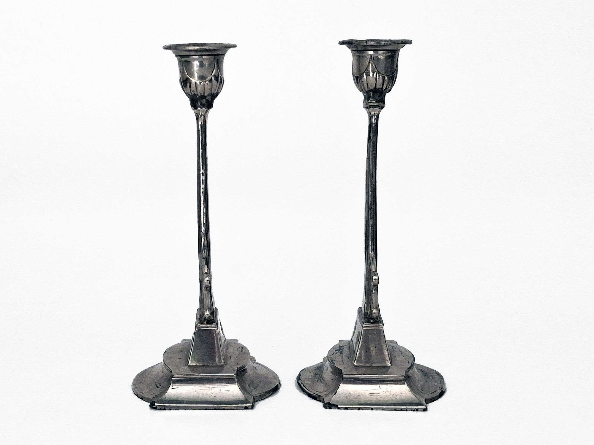 Art Nouveau candlestick set