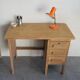 Bureau d'usine en bois annees 50