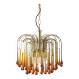 Mid-Century Murano Teardrop Chandelier