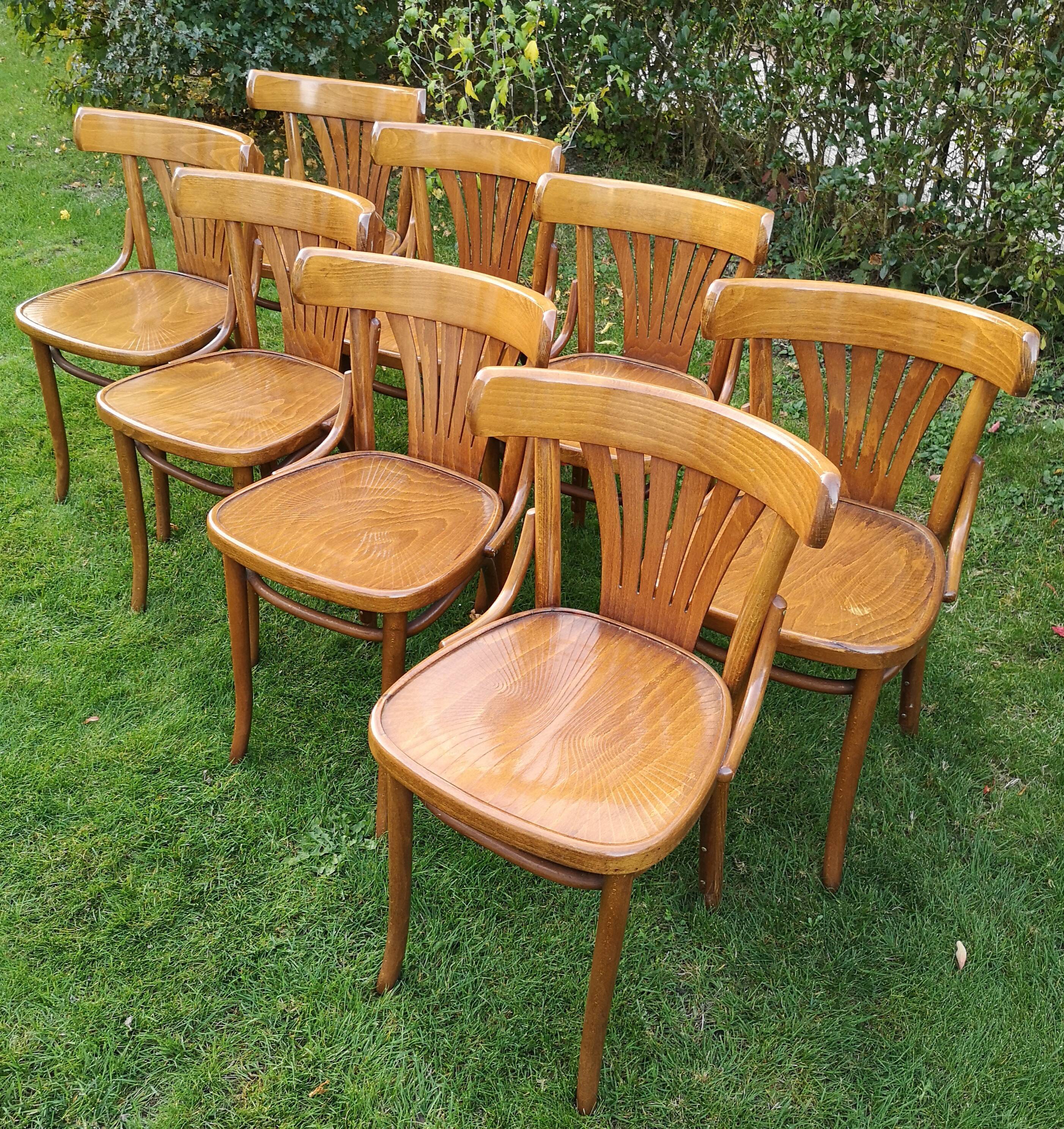 Set of 8 chairs Bistro