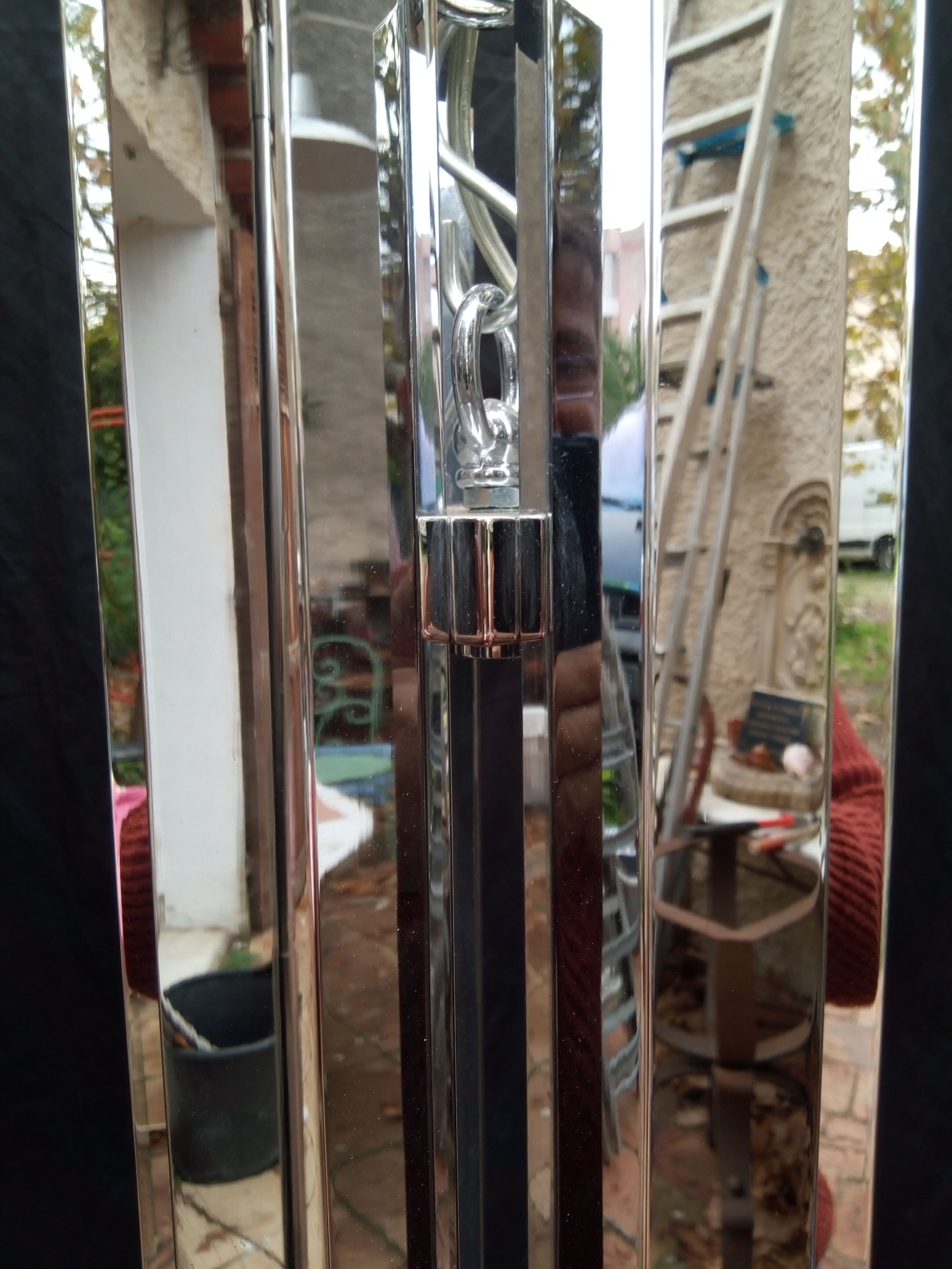 Chrome metal chandelier 70/80